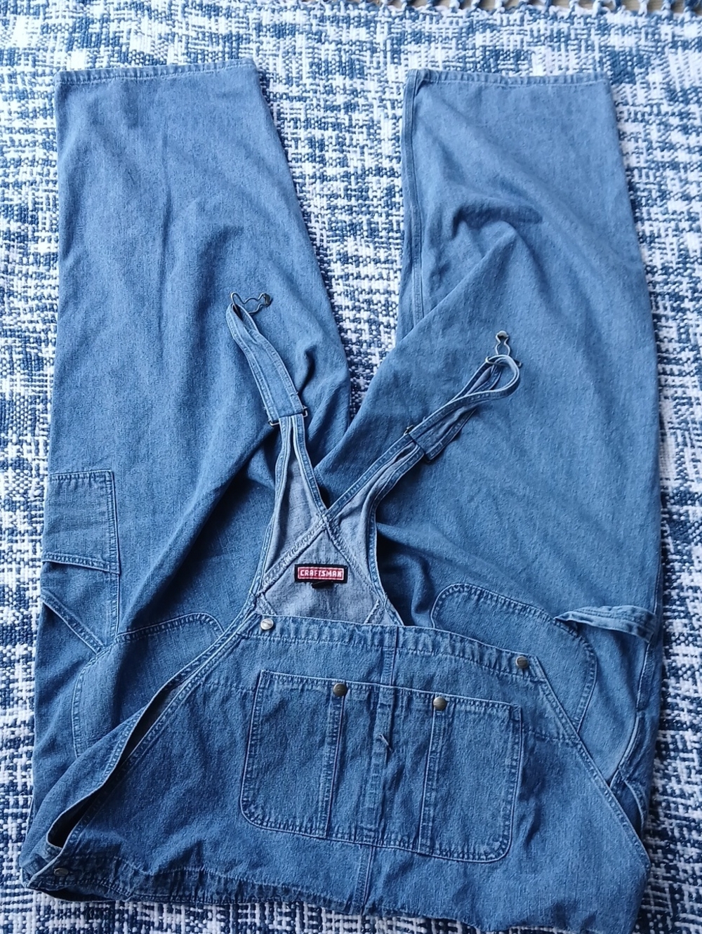 Craftsman Denim Workwear with Red Logo Accents